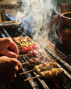 鶏串 豚串 中村屋 おたまじゃくし