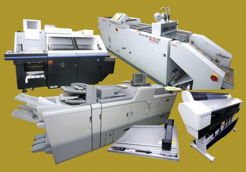 小ロット・大ロット向けの各種印刷設備や製本設備を導入し、幅広い印刷のご要望にワンストップでお応えしています。