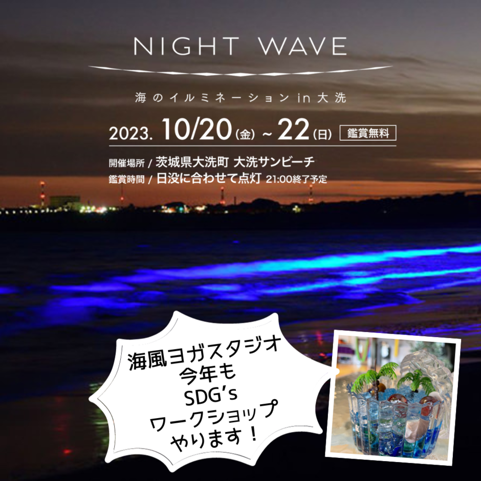 NIGHIT WAVE大洗にてSDG'sワークショップ開催します｜イベント掲示板